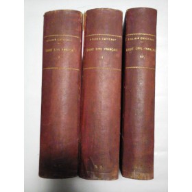 A.COLIN / H.CAPITANT - COURS ELEMENTAIRE DE DROIT CIVIL FRANCAIS 3 volume - 1923